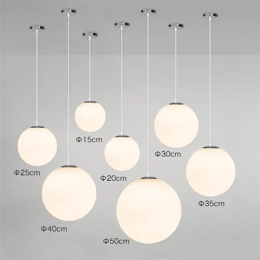 Europe modern single white ball pendant lights restaurant milk tea clothing shop stairs bedroom glass hanging lights fixtures
Europe modern single white ball pendant lights restaurant milk tea clothing shop stairs bedroom glass hanging lights fixtures