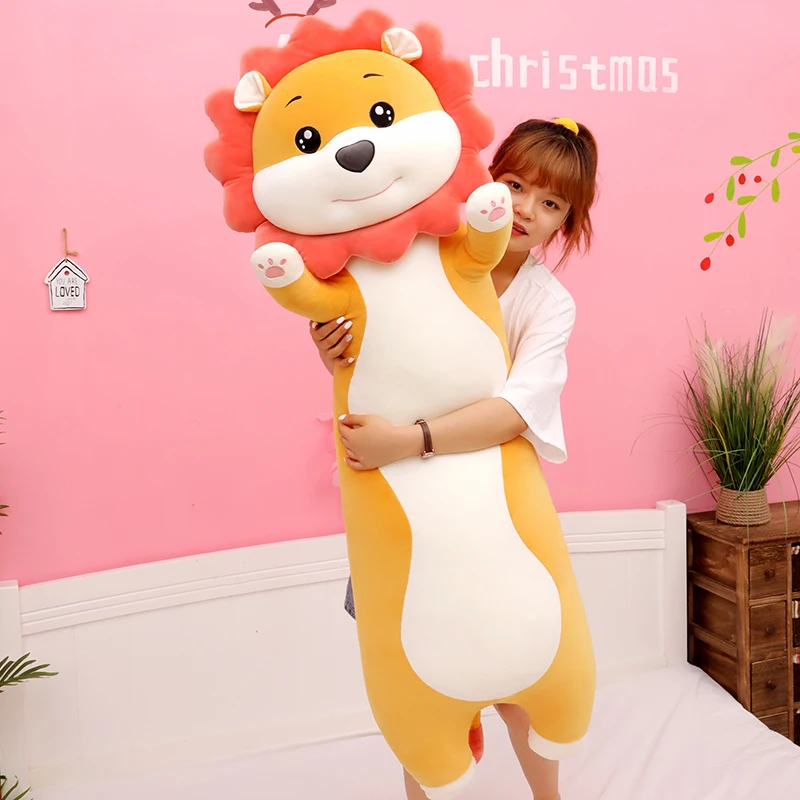 cartoon sunflower lion plush toy cute lion soft doll long pillow Christmas gift b2600
cartoon sunflower lion plush toy cute lion soft doll long pillow Christmas gift b2600