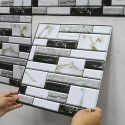 20PCS Self Adhesive Tile Wall Sticker Home Decor 3d pvc sticker Covers For Kitchen Cupboard Bathroom Waterproof Wallpaper 20PCS Self Adhesive Tile Wall Sticker Home Decor 3d pvc sticker Covers For Kitchen Cupboard Bathroom Waterproof Wallpaper