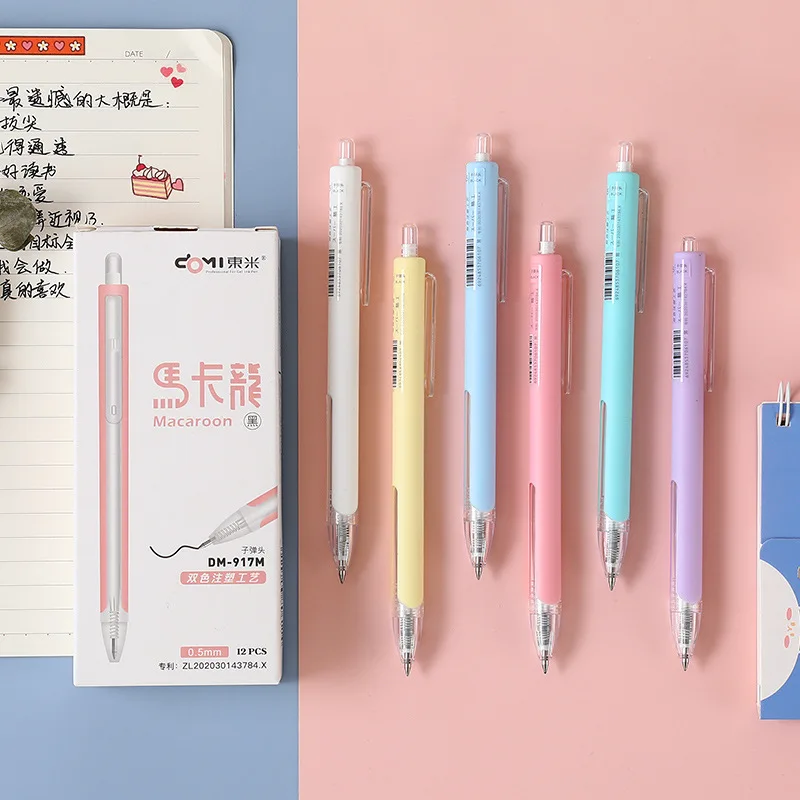 36 pcs/lot Fashion Macaron Press Gel Pen Cute 0.5mm Black Ink Neutral Pens Promotional Gift Stationery School Supplies
36 pcs/lot Fashion Macaron Press Gel Pen Cute 0.5mm Black Ink Neutral Pens Promotional Gift Stationery School Supplies