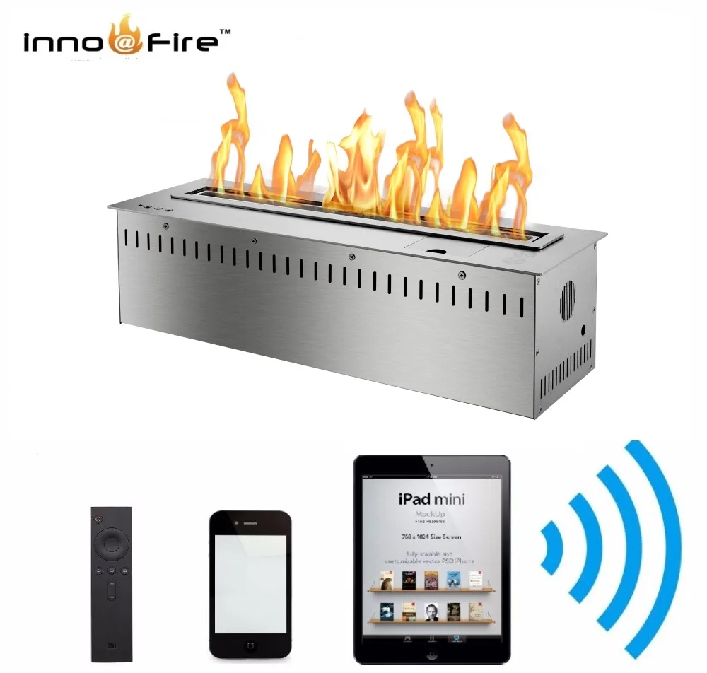 Inno-Fire 48 inch Remote control intelligent silver or black stainless steel bio fireplace ethanol
Inno-Fire 48 inch Remote control intelligent silver or black stainless steel bio fireplace ethanol