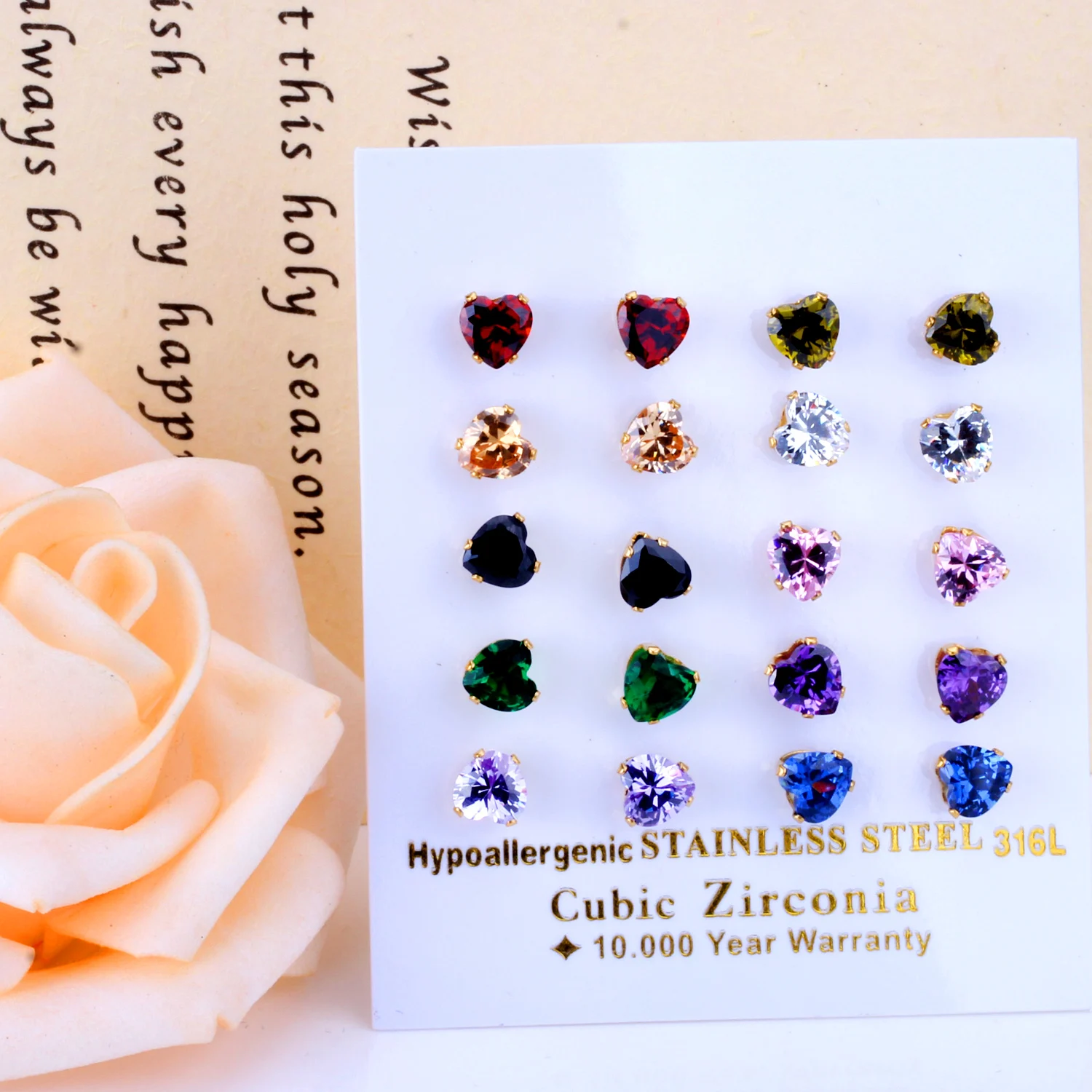 10 Pairs Crystal Earrings For Women серьги 2021тренд CZ Gold Color Sets Stainless Steel Female Fashion Wedding Jewelry Wholesale
10 Pairs Crystal Earrings For Women серьги 2021тренд CZ Gold Color Sets Stainless Steel Female Fashion Wedding Jewelry Wholesale