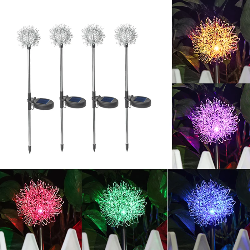 4PCS LED Solar Light Outdoor Waterproof Solar Fireworks Light Lawn Lights Garden Decoration Stainless Steel Dandelion Solar Lamp
4PCS LED Solar Light Outdoor Waterproof Solar Fireworks Light Lawn Lights Garden Decoration Stainless Steel Dandelion Solar Lamp