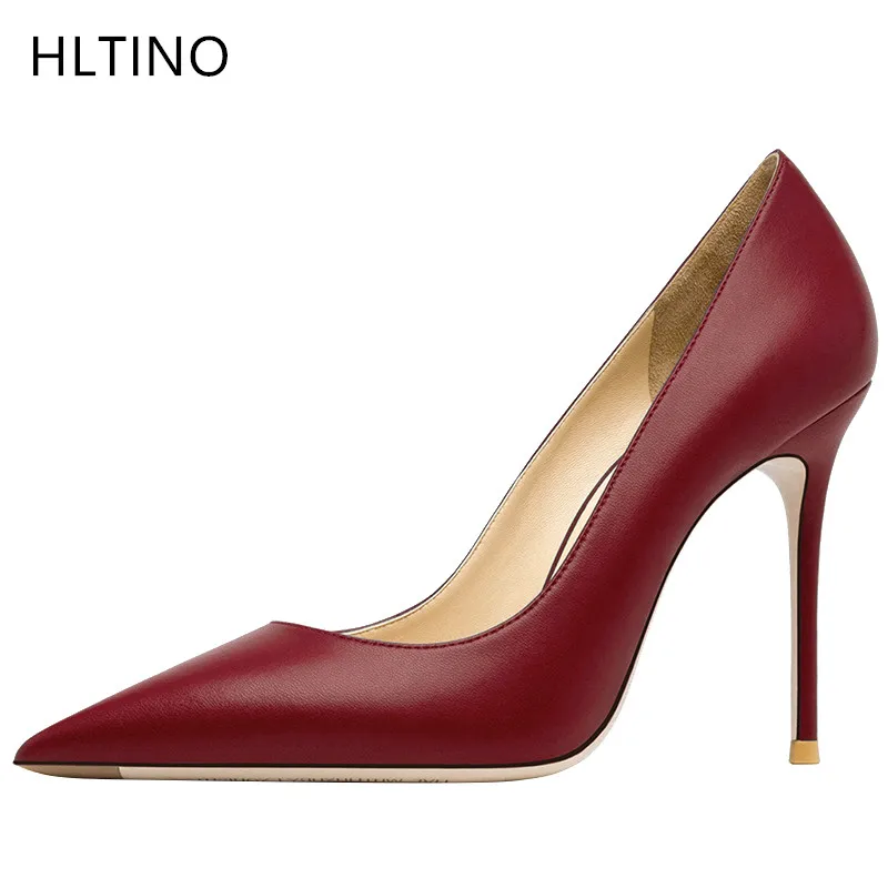 HLTINO Claret Shoes Sexy Women Matte High Heeled Pumps Genuine Leather Fasion Women Evening Dress Heel Shoes Autumn
HLTINO Claret Shoes Sexy Women Matte High Heeled Pumps Genuine Leather Fasion Women Evening Dress Heel Shoes Autumn