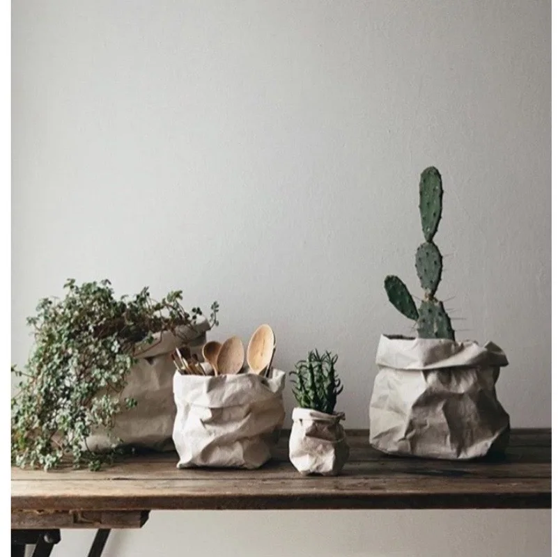 Nordic Washable Imported Kraft Paper Home Storage Bags Window Props Waterproof Tearproof Flower Pots Handsewn Wear Resistant
Nordic Washable Imported Kraft Paper Home Storage Bags Window Props Waterproof Tearproof Flower Pots Handsewn Wear Resistant