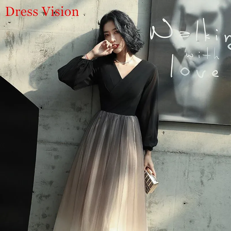 Robe De Soiree Black Long Sleeves Evening Dresses Soft Tulle Floor Length Women Party Gowns вечерние платья
Robe De Soiree Black Long Sleeves Evening Dresses Soft Tulle Floor Length Women Party Gowns вечерние платья