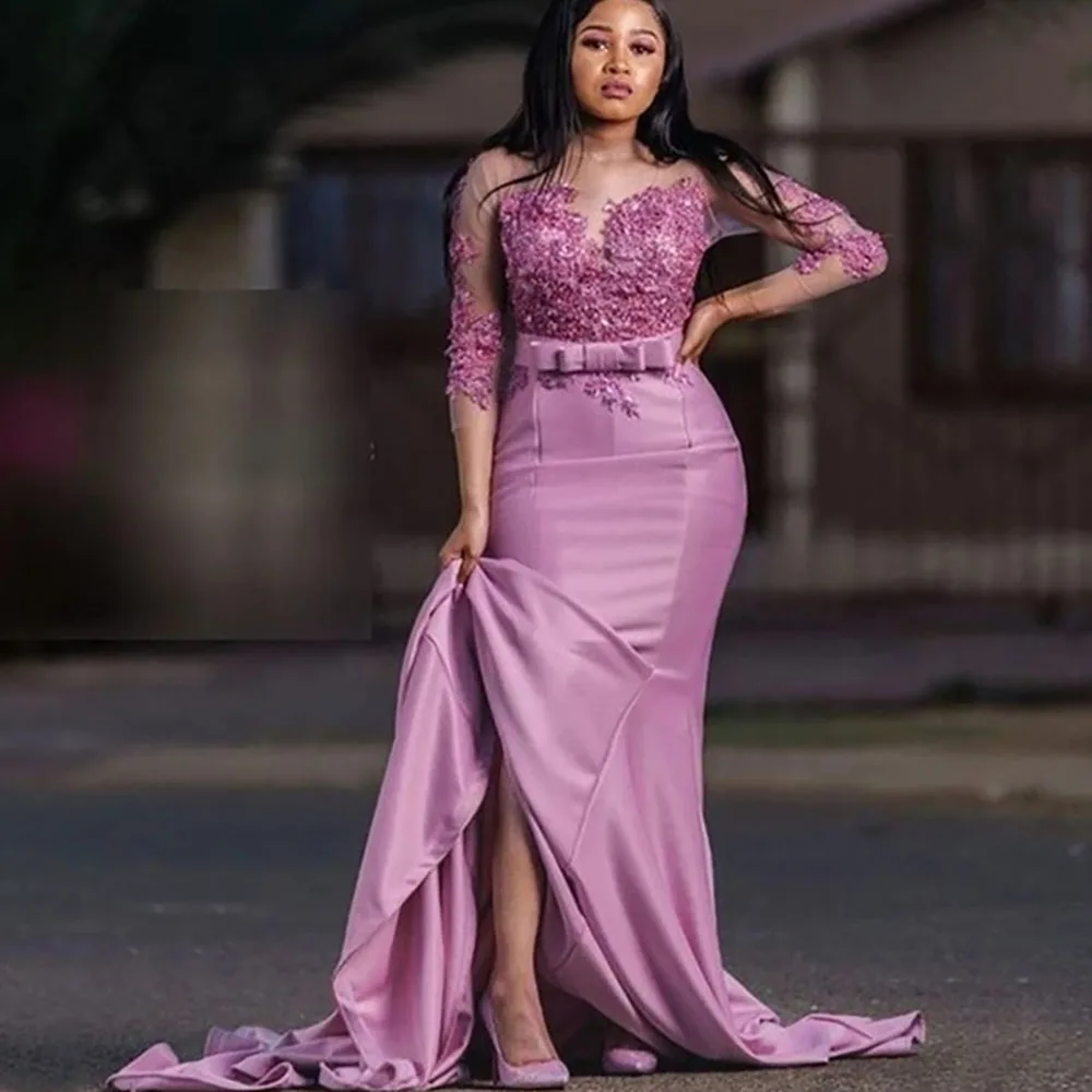 Evening Dresses New Prom Party Gown Formal Girls Pageant Satin Custom Plus Size O-Neck Mermaid Applique Beaded
Evening Dresses New Prom Party Gown Formal Girls Pageant Satin Custom Plus Size O-Neck Mermaid Applique Beaded