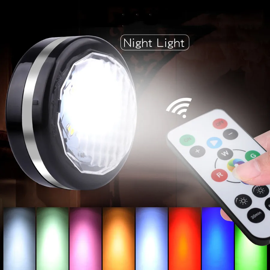 62MM Led Puck Light RGB Color Battery Powered Indoor Under Cabinet Night Lamp &Remote Controller for Party,Birthday,Holiday
62MM Led Puck Light RGB Color Battery Powered Indoor Under Cabinet Night Lamp &Remote Controller for Party,Birthday,Holiday