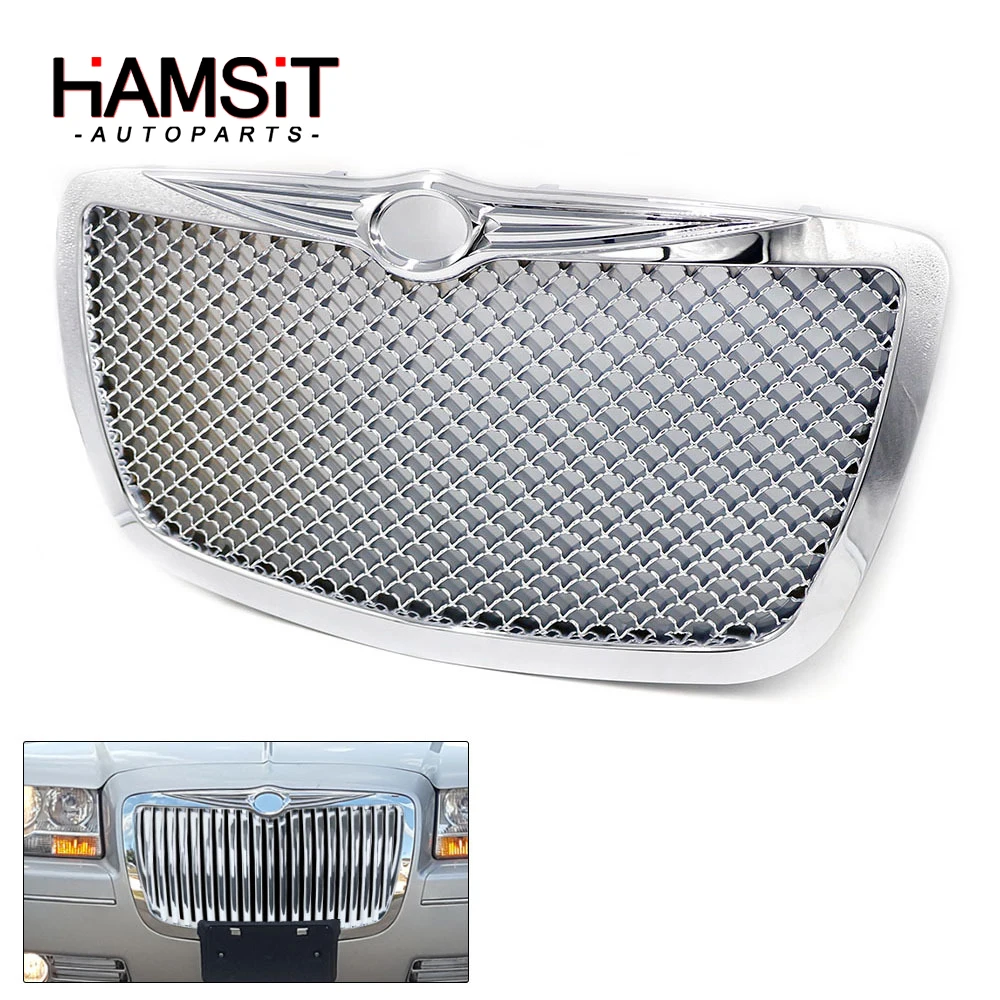 Hamsit Car modification Racing Cooling Front Grille Cross braid design For Chrysler 300/300C 2004-2010 Car Accessories
Hamsit Car modification Racing Cooling Front Grille Cross braid design For Chrysler 300/300C 2004-2010 Car Accessories