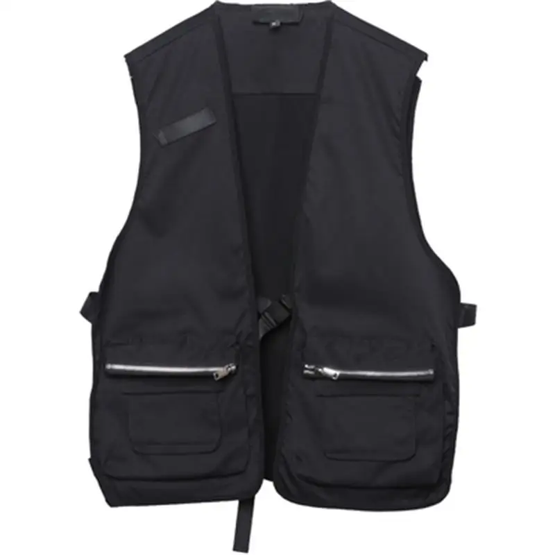 Men's Short Vest Korean Fashion Spring Summer Zipper Pocket Cardigan Personality Loose Short Vest Fashion Tactical Vest
Men's Short Vest Korean Fashion Spring Summer Zipper Pocket Cardigan Personality Loose Short Vest Fashion Tactical Vest
