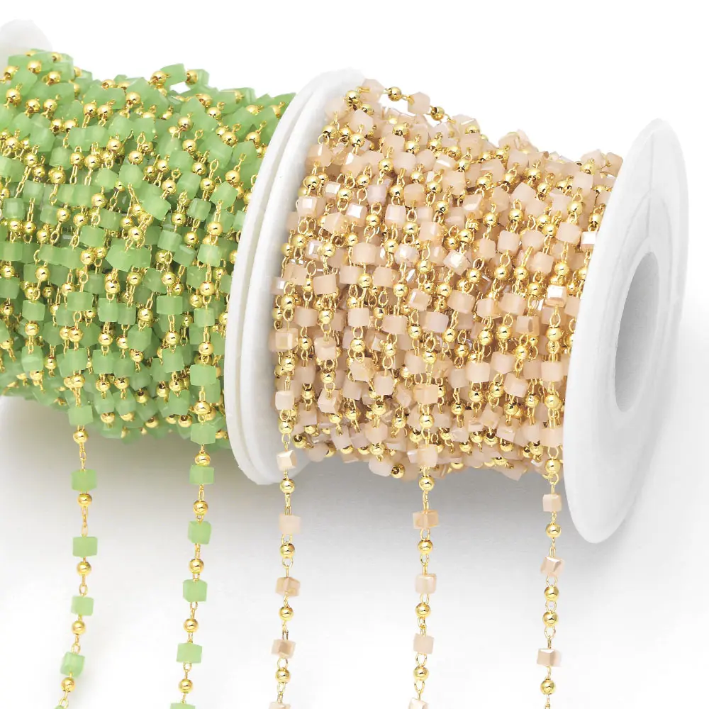 OCESRIO 10M Bohemia Crystal Chain Making Accessories Gold Plated Brass Trendy Handmade Jewelry Creation Findings for Diy cana058
OCESRIO 10M Bohemia Crystal Chain Making Accessories Gold Plated Brass Trendy Handmade Jewelry Creation Findings for Diy cana058