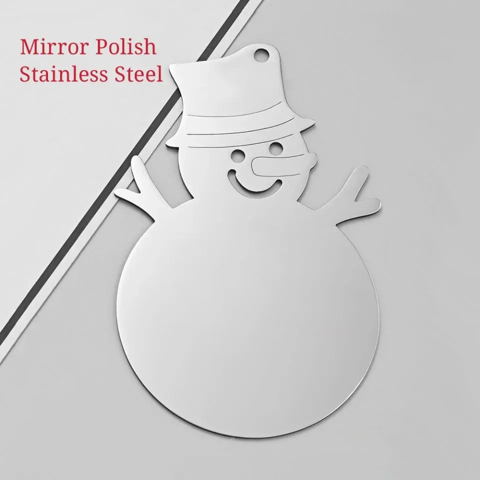 20Pcs/Lot Mirror Polish Stainless Steel Snowman Charms Big Pendant For Home Xmas Tree Hanging Gifts
20Pcs/Lot Mirror Polish Stainless Steel Snowman Charms Big Pendant For Home Xmas Tree Hanging Gifts