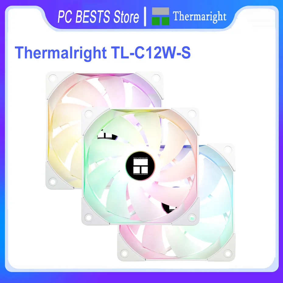 Thermalright TL-C12W-S TL-C12RW-S Reverse120mm 3in1 ARGB CPU Cooler Fan 5V 3PIN Silent Computer Case Cooling Fan 17 Colorful
Thermalright TL-C12W-S TL-C12RW-S Reverse120mm 3in1 ARGB CPU Cooler Fan 5V 3PIN Silent Computer Case Cooling Fan 17 Colorful