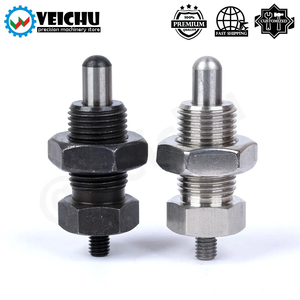 VEICHU Stainless/Carbon Steel VCN224 Knobless Index Bolt Can Be Mounted Suitable Knob Indexing Plungers With Locking Nuts
VEICHU Stainless/Carbon Steel VCN224 Knobless Index Bolt Can Be Mounted Suitable Knob Indexing Plungers With Locking Nuts