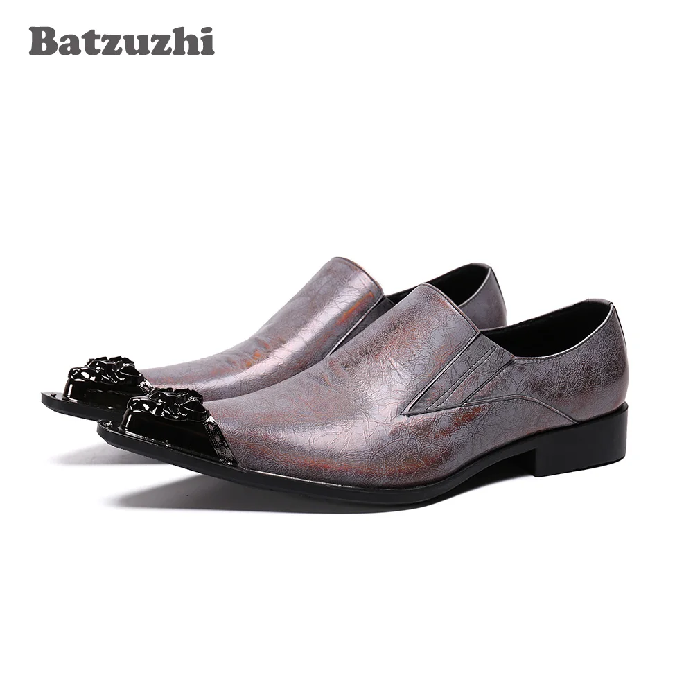 Batzuzhi Luxury Handmade Men's Shoes Pointed Iron Toe Formal Leather Dress Shoes Zapatos Hombre Gentleman Party Business Shoes
Batzuzhi Luxury Handmade Men's Shoes Pointed Iron Toe Formal Leather Dress Shoes Zapatos Hombre Gentleman Party Business Shoes