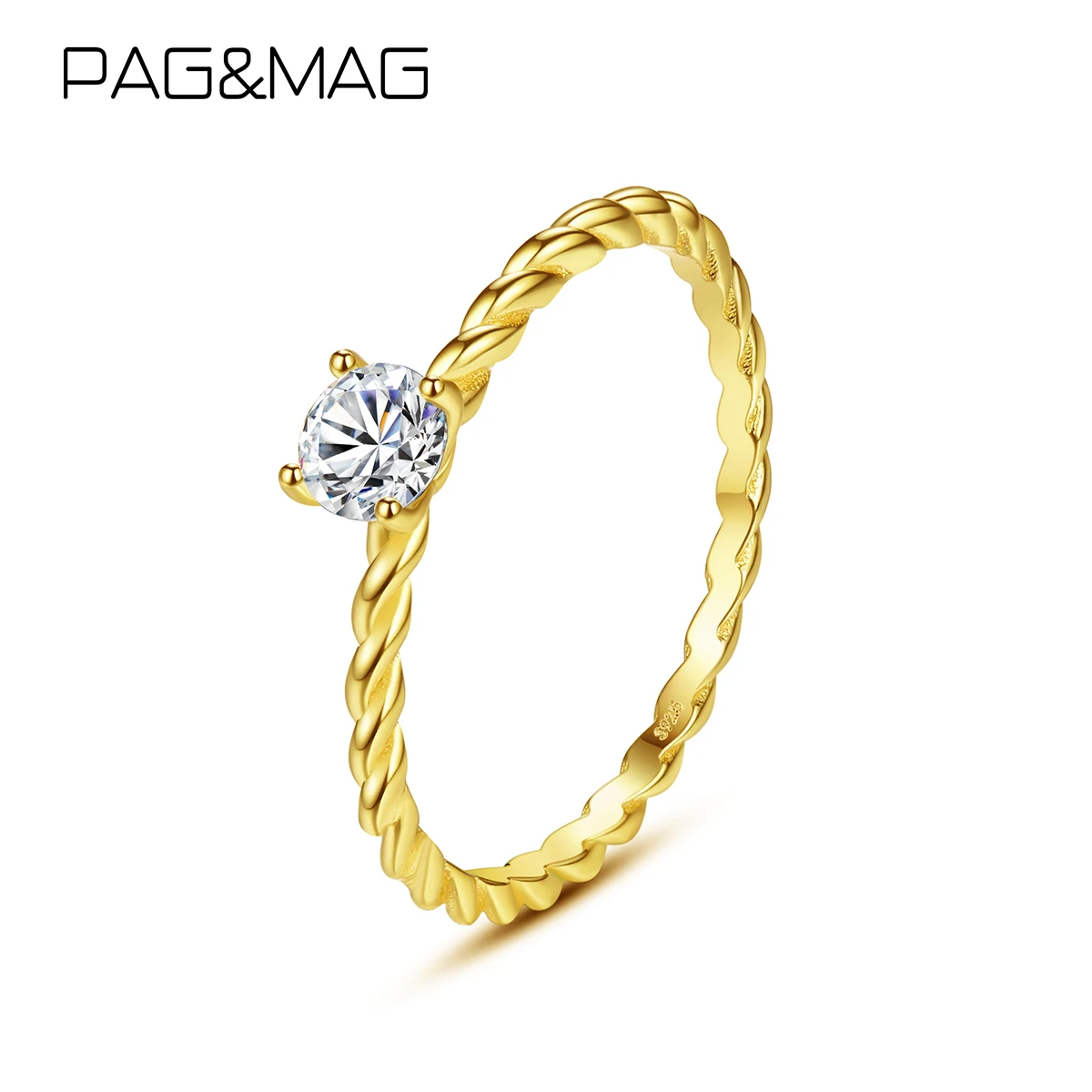 PAG&MAG Iced Out One Carat Cubic Wedding Rings for Women S925 Ssilver Classic Six Claw CZ Inlaid Women Ring fine jewelry
PAG&MAG Iced Out One Carat Cubic Wedding Rings for Women S925 Ssilver Classic Six Claw CZ Inlaid Women Ring fine jewelry