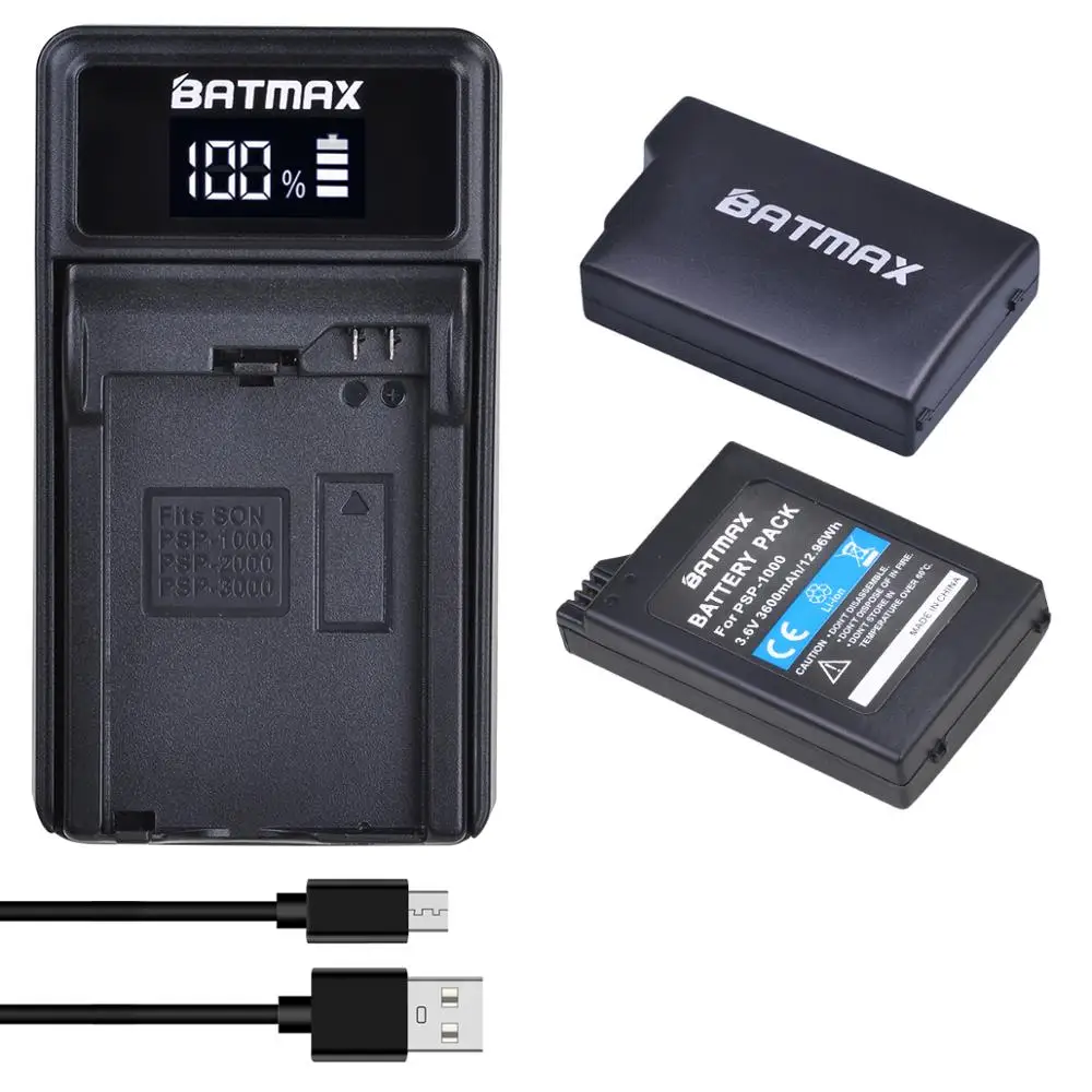 2Pc 3.6V 3600mAh Battery + LED USB Charger for Sony PSP 1000 PSP-110 Console
2Pc 3.6V 3600mAh Battery + LED USB Charger for Sony PSP 1000 PSP-110 Console