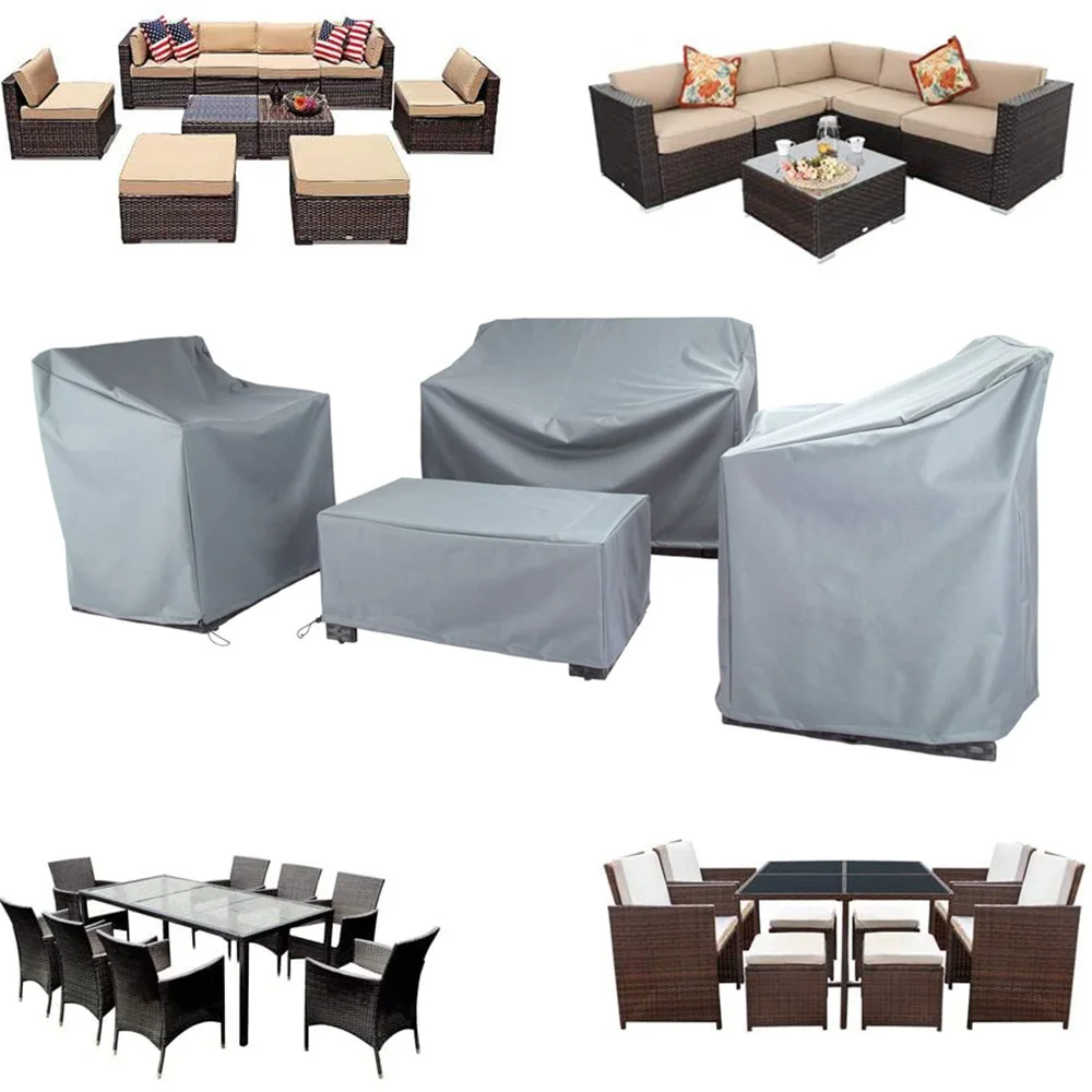 1-4-Piece Outdoor Veranda Patio Garden Furniture Cover Set with 210D Durable and Water Resistant Fabric Outdoor Sofa Cover
1-4-Piece Outdoor Veranda Patio Garden Furniture Cover Set with 210D Durable and Water Resistant Fabric Outdoor Sofa Cover