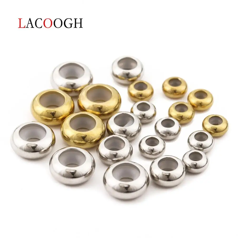 10Pcs 6-10mm Stainless Steel Big Hole Charming Beads Spacer Beads For DIY Jewelry Making Bracelet Necklace Accessories Findings
10Pcs 6-10mm Stainless Steel Big Hole Charming Beads Spacer Beads For DIY Jewelry Making Bracelet Necklace Accessories Findings