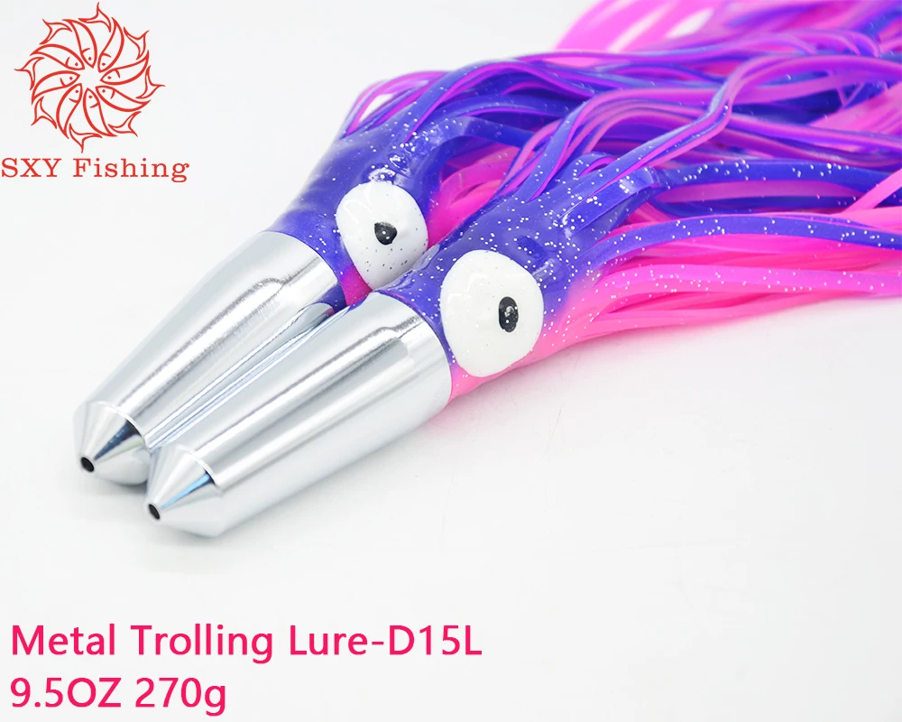 SXY FISHING Metal Trolling Lure Deep sea fishing bait Big Game lure D15L 270g 9.5OZ 10.5inch
SXY FISHING Metal Trolling Lure Deep sea fishing bait Big Game lure D15L 270g 9.5OZ 10.5inch