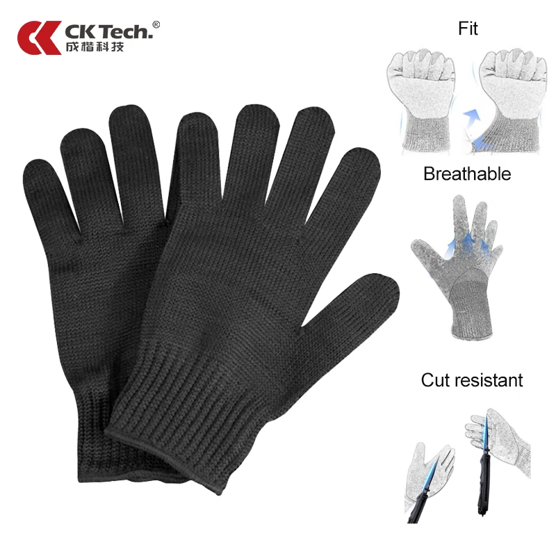 CK Tech. Stainless Steel Gloves Cut Level 5 Gloves Anti-cut Hand Protection Safety Butcher Anti-cutting Safety Hand Gloves
CK Tech. Stainless Steel Gloves Cut Level 5 Gloves Anti-cut Hand Protection Safety Butcher Anti-cutting Safety Hand Gloves