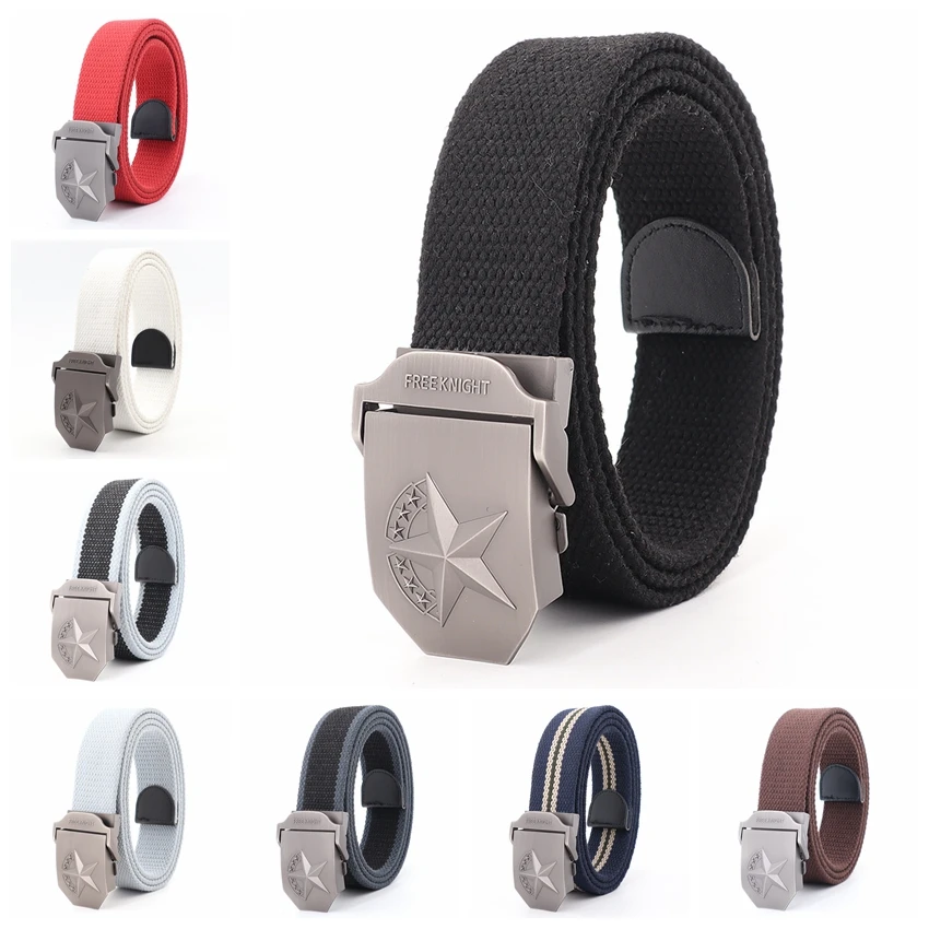 Belt For Jeans Plus Size Buckle Pentagram Canvas Cowboy Women Belt For Man Waistband Metal Red White Tactical Male Belt
Belt For Jeans Plus Size Buckle Pentagram Canvas Cowboy Women Belt For Man Waistband Metal Red White Tactical Male Belt