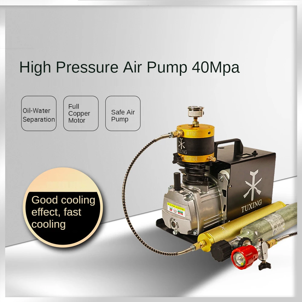 High Pressure Air Pump 40mpa 220V/110V High Air Compressor All Copper Motor Air-cooled Water-cooled Air Pump
High Pressure Air Pump 40mpa 220V/110V High Air Compressor All Copper Motor Air-cooled Water-cooled Air Pump