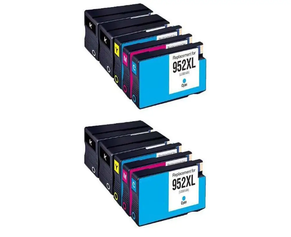 10PK Compatible For HP 952XL Ink Cartridges Replacement HP 952XL (4 Black, 2 Cyan, 2 Magenta, 2 Yellow)
10PK Compatible For HP 952XL Ink Cartridges Replacement HP 952XL (4 Black, 2 Cyan, 2 Magenta, 2 Yellow)