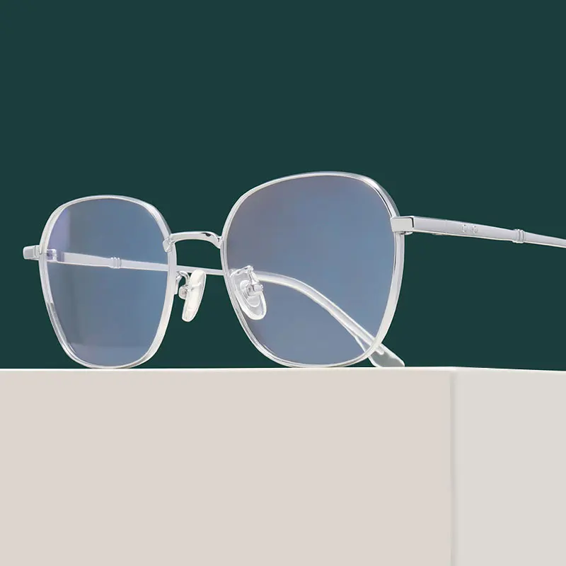 Glasses For Male and Female Full Rim Pure Titanium Frame Eyewears Polygon Broadside Myopia Spectacles
Glasses For Male and Female Full Rim Pure Titanium Frame Eyewears Polygon Broadside Myopia Spectacles