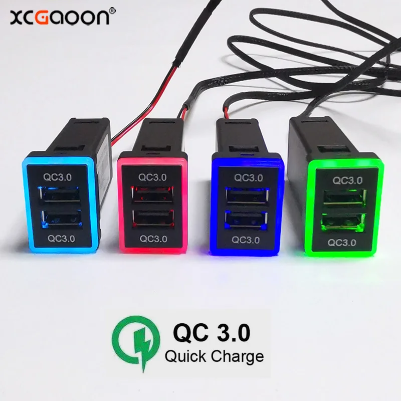 Быстрая зарядка QC3.0, USB-разъем, автомобильное зарядное устройство, адаптер для TOYOTA с защитой от короткого замыкания, 36 Вт, входное напряжение 12 В, 24 В
Быстрая зарядка QC3.0, USB-разъем, автомобильное зарядное устройство, адаптер для TOYOTA с защитой от короткого замыкания, 36 Вт, входное напряжение 12 В, 24 В