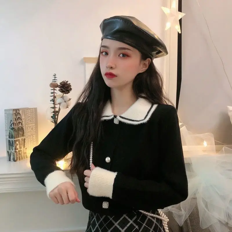 Woman Sweaters Women's Autumn Winter Coat Lapel Loose Sweater Femme Chandails Pull Hiver
Woman Sweaters Women's Autumn Winter Coat Lapel Loose Sweater Femme Chandails Pull Hiver
