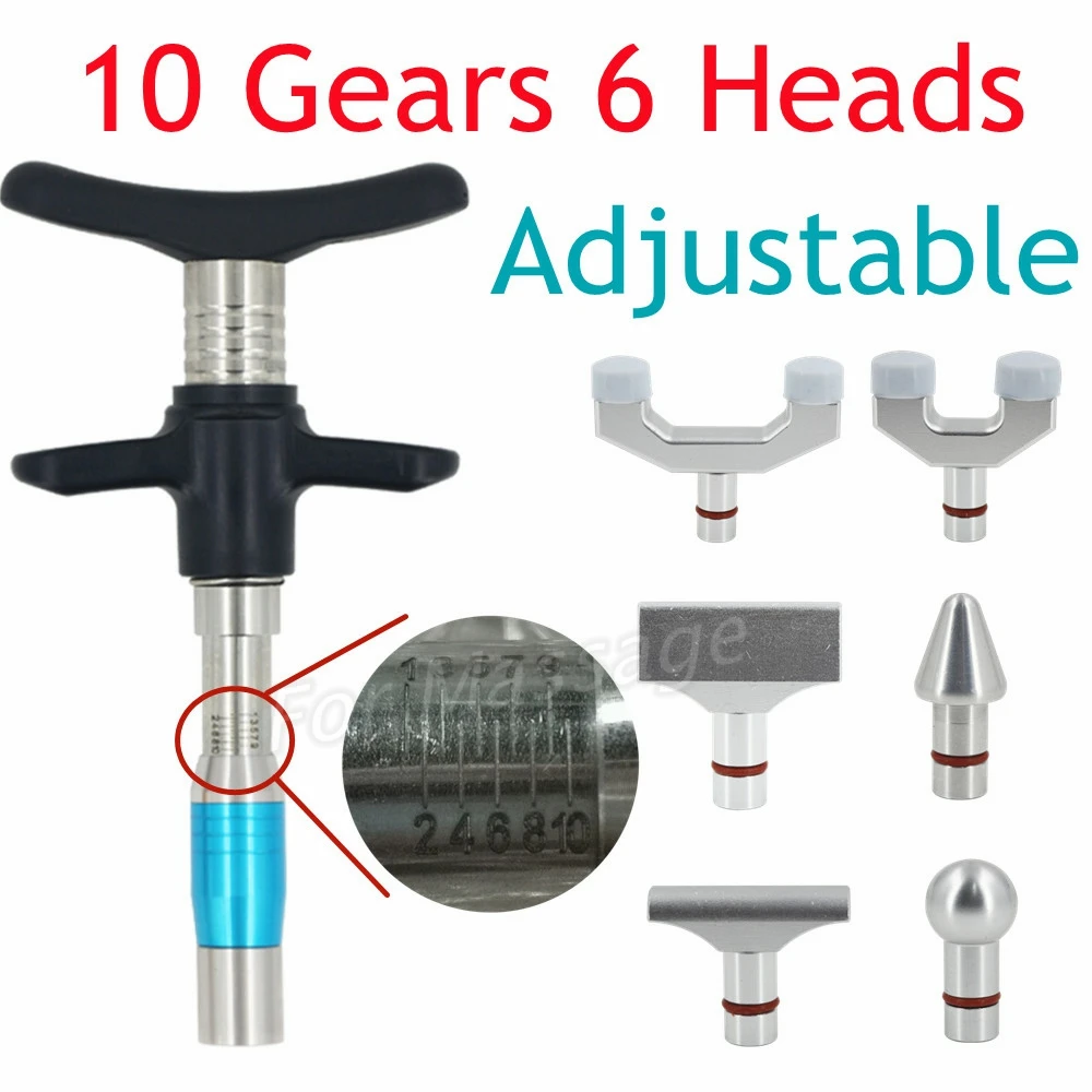 NEW Manual Chiropractic Tools Corrector Adjusting Therapy Body Massager 6 Levels Manual Chiropractic Correcto Manual Gun Set
NEW Manual Chiropractic Tools Corrector Adjusting Therapy Body Massager 6 Levels Manual Chiropractic Correcto Manual Gun Set