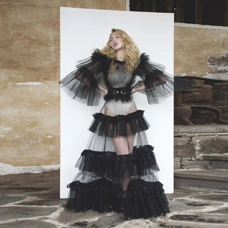 Black See Thru Sexy Transparent Women Dresses To Photoshoot Mesh Peng Skirt Flower Plus Size Long Tulle Dress Ball Gown
Black See Thru Sexy Transparent Women Dresses To Photoshoot Mesh Peng Skirt Flower Plus Size Long Tulle Dress Ball Gown