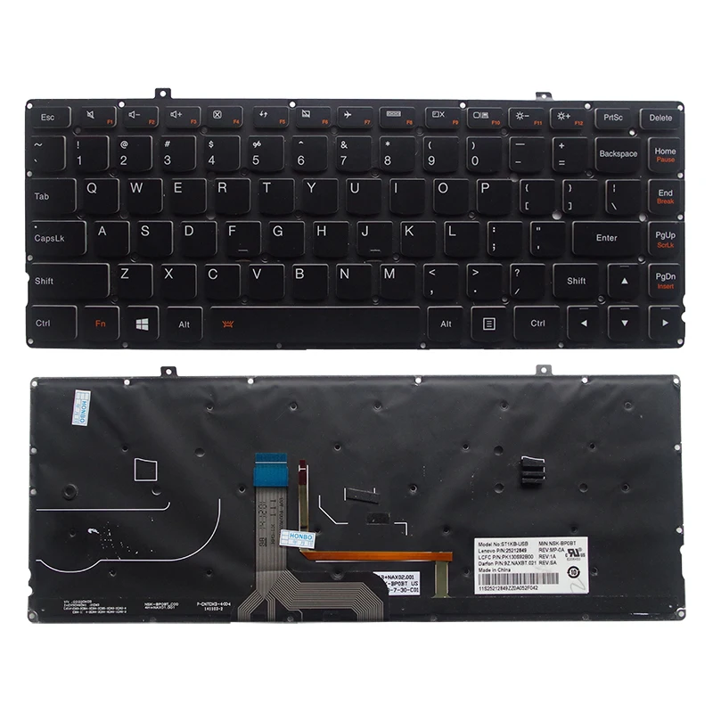 Новая английская клавиатура для Lenovo Ideapad Yoga 2 Pro 13 дюймов с подсветкой
Новая английская клавиатура для Lenovo Ideapad Yoga 2 Pro 13 дюймов с подсветкой