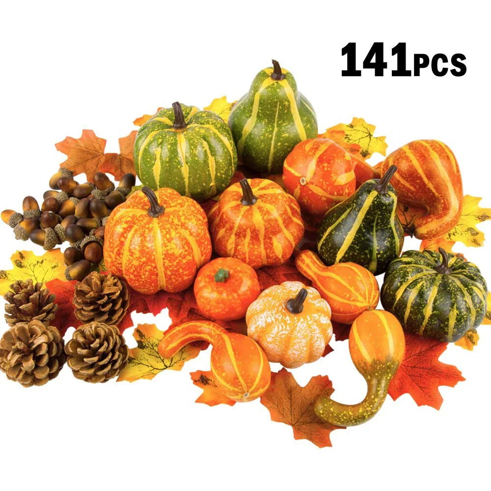 Artificial Pumpkins Gourds Decoration Artificial Vegetables for Fall Craft Thanksgiving Wedding Centerpieces DEC570
Artificial Pumpkins Gourds Decoration Artificial Vegetables for Fall Craft Thanksgiving Wedding Centerpieces DEC570