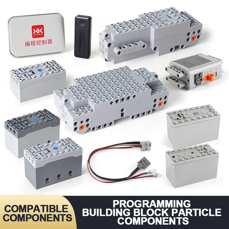 Programmable building block components compatible with Legoss MOC power technology app building block accessories motor assembly
Programmable building block components compatible with Legoss MOC power technology app building block accessories motor assembly
