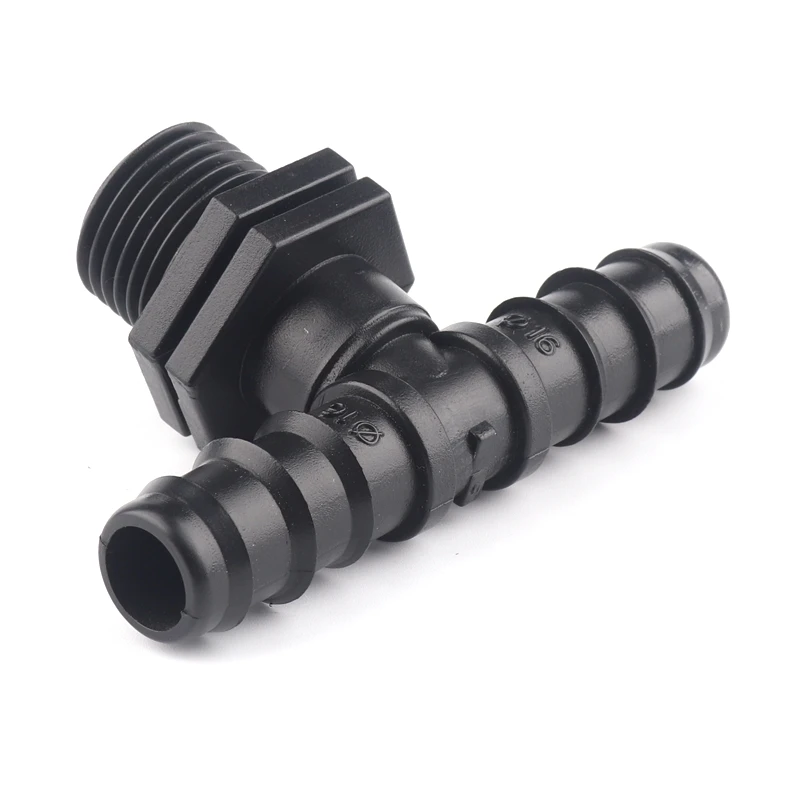 12pcs 1/2" Thread To 16PE Water Pipe Connectors Garden Hose Barbed Tee Connector Micro Irrigation Hose Fittings
12pcs 1/2" Thread To 16PE Water Pipe Connectors Garden Hose Barbed Tee Connector Micro Irrigation Hose Fittings