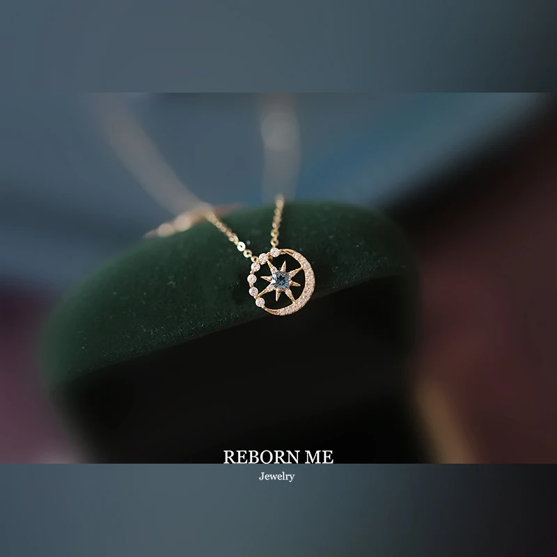 New S925 Sterling Silver Snowflake Star Moon Necklace Necklace Female Chain Pendant For Women Elegant Trendy Special Kpop Luxury
New S925 Sterling Silver Snowflake Star Moon Necklace Necklace Female Chain Pendant For Women Elegant Trendy Special Kpop Luxury