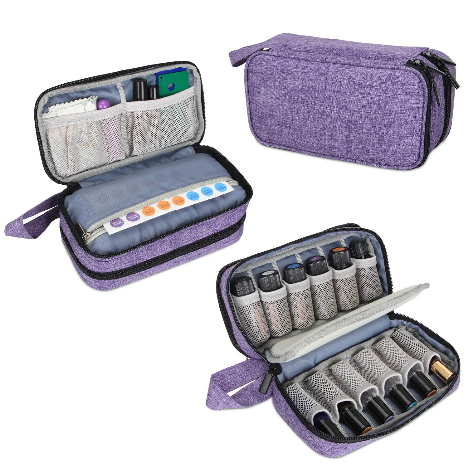 10Pcs 5ml-15ml Essential Oil 12 Bottles Carrying Case Portable Double-Layer Organizer for Essential Oil and Roller Bottles
10Pcs 5ml-15ml Essential Oil 12 Bottles Carrying Case Portable Double-Layer Organizer for Essential Oil and Roller Bottles