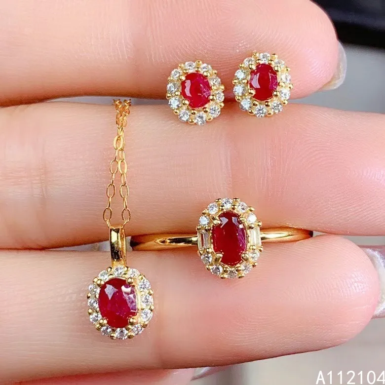KJJEAXCMY fine jewelry 925 sterling silver natural ruby women new fresh popular gem earrings ring pendant suit support detection
KJJEAXCMY fine jewelry 925 sterling silver natural ruby women new fresh popular gem earrings ring pendant suit support detection