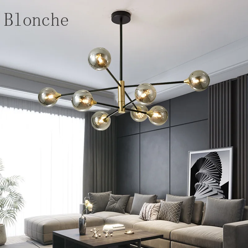 Nordic LED Chandelier Luxury High Quality Glass Ball Chandelier Home Decoration Living Room Dining Room Lamps
Nordic LED Chandelier Luxury High Quality Glass Ball Chandelier Home Decoration Living Room Dining Room Lamps