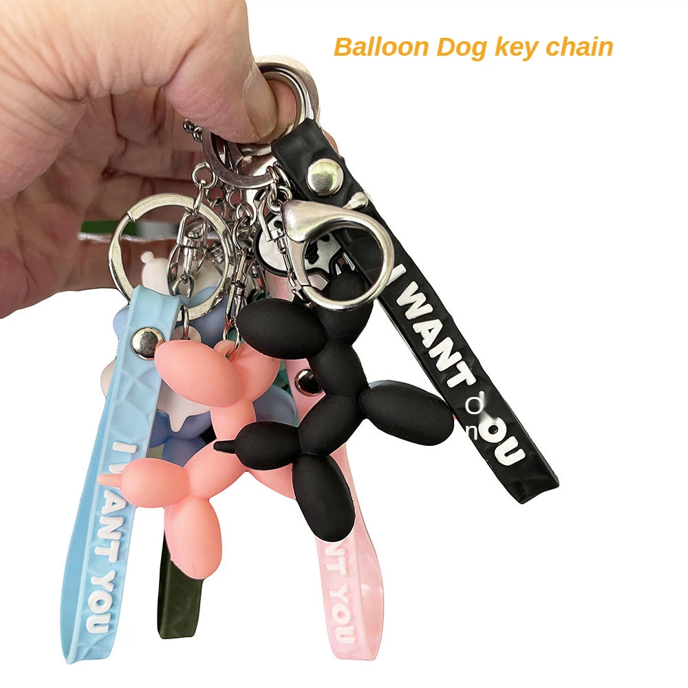 Creative Korean PVC three-dimensional doll Balloon Dog key chain car bag pendant cute keychain Fashion Charm small gift
Creative Korean PVC three-dimensional doll Balloon Dog key chain car bag pendant cute keychain Fashion Charm small gift