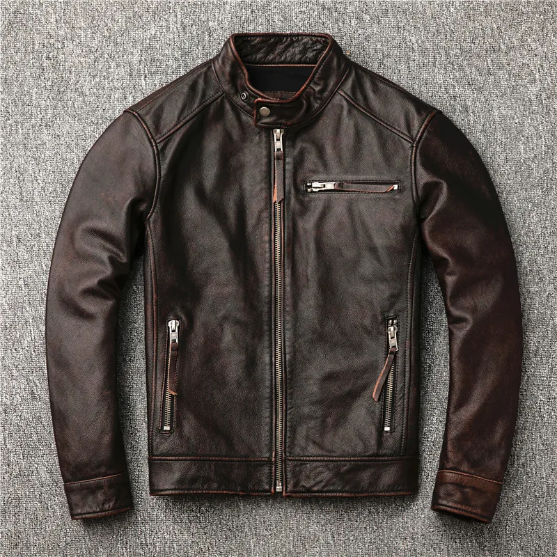 100% Genuine Leather Jacket Men Clothes Autumn Winter Real Cow Leather Jackets Plus Size 5XL Coat
100% Genuine Leather Jacket Men Clothes Autumn Winter Real Cow Leather Jackets Plus Size 5XL Coat
