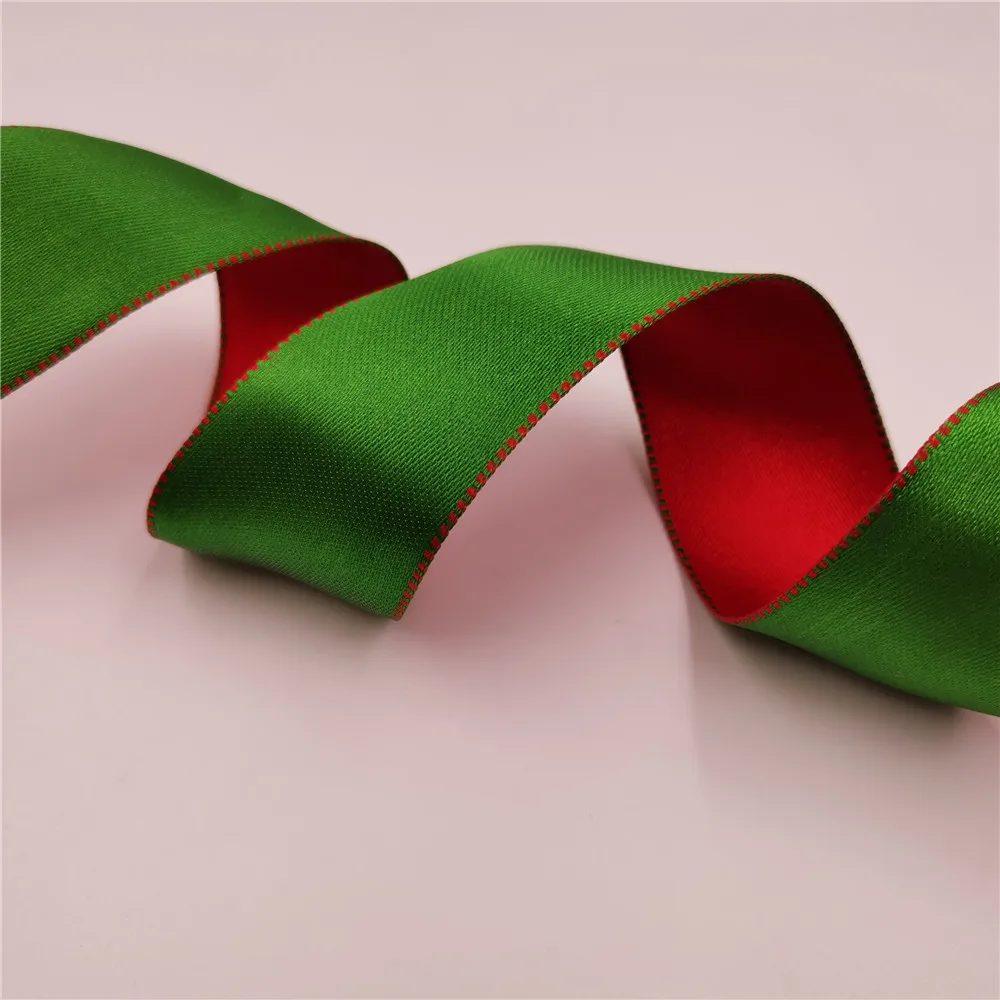 38MM Christmas Wired Satin Ribbon Green Red Reversible Color for Gift Bow,Wedding,Cake Wrap,Tree Decoration N2206
38MM Christmas Wired Satin Ribbon Green Red Reversible Color for Gift Bow,Wedding,Cake Wrap,Tree Decoration N2206