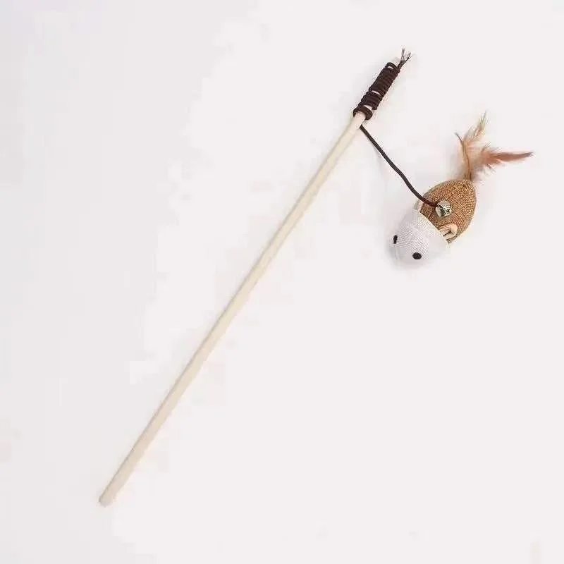 Cat toy tease cat stick tease cat artifact wooden mouse bell cat pet products kitten feather tease cat stick
Cat toy tease cat stick tease cat artifact wooden mouse bell cat pet products kitten feather tease cat stick