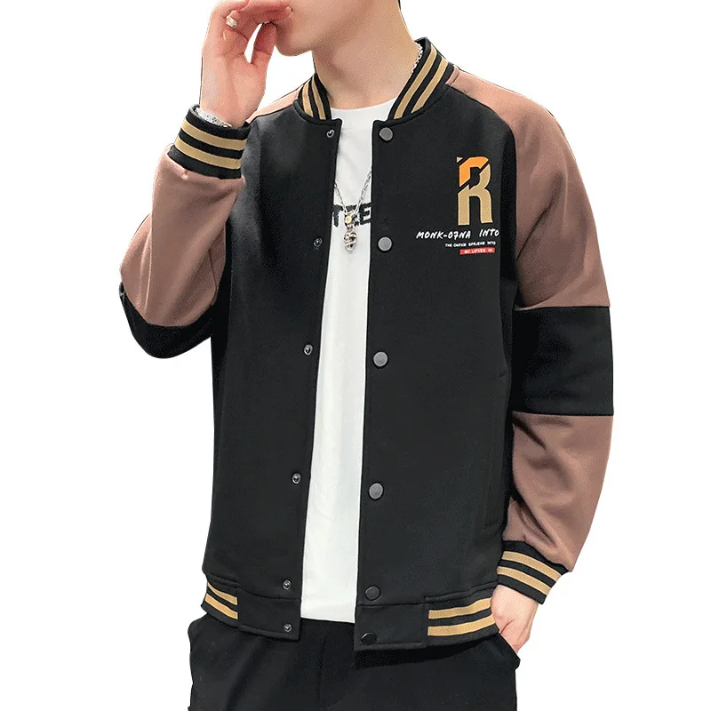 2021 Spring Autumn Casual Patchwork Fashion Bomber Jacket Men Overcoat New Arrival Baseball Jackets Men's Letter Print Top M-4XL
2021 Spring Autumn Casual Patchwork Fashion Bomber Jacket Men Overcoat New Arrival Baseball Jackets Men's Letter Print Top M-4XL