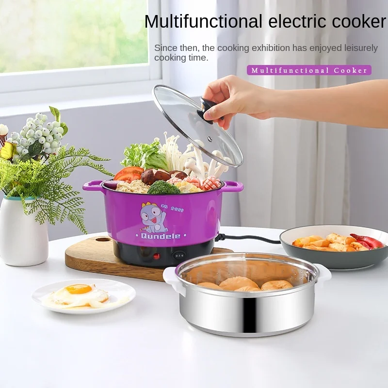 2-3 People Cooking And Frying Multi Cooking Pots Saucepan Pots For Kitchen Pan Student Small Hot Pot Dormitory Electric Steamer
2-3 People Cooking And Frying Multi Cooking Pots Saucepan Pots For Kitchen Pan Student Small Hot Pot Dormitory Electric Steamer