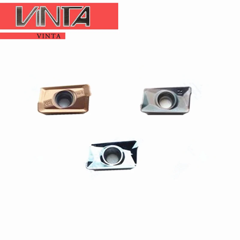 CNC milling inserts APKT11T3 series 90° Square shoulder step milling blade Milling inserts for aluminum, high-temperature alloys
CNC milling inserts APKT11T3 series 90° Square shoulder step milling blade Milling inserts for aluminum, high-temperature alloys