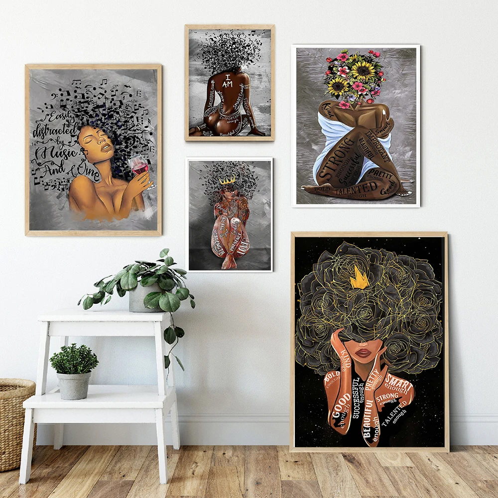 American Black Woman Abstract Head Canvas Painting Wall Art Nordic Posters and Prints Wall Pictures for Living Room Decoration
American Black Woman Abstract Head Canvas Painting Wall Art Nordic Posters and Prints Wall Pictures for Living Room Decoration