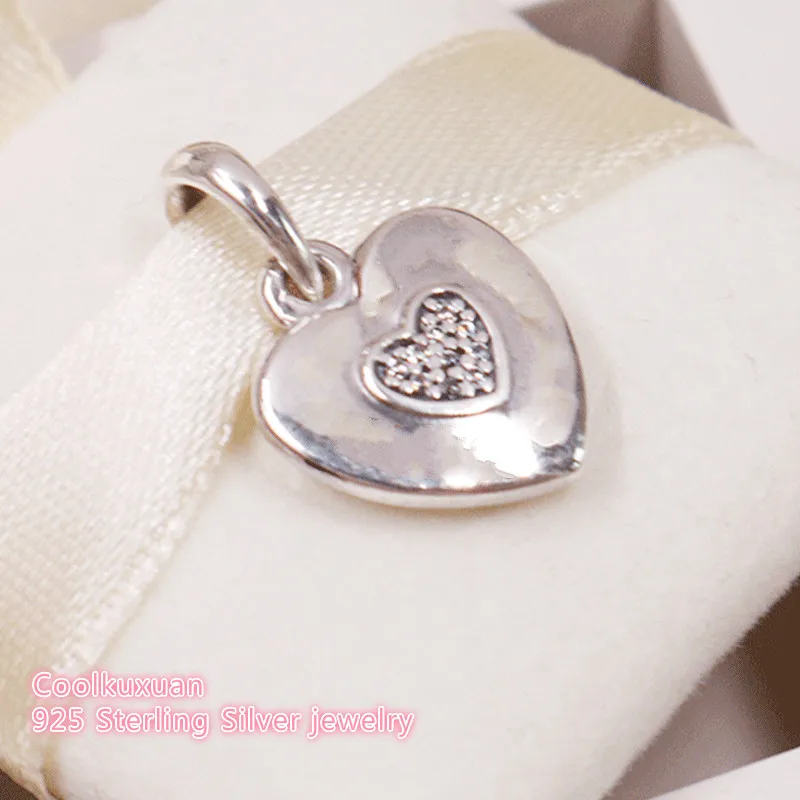 Autumn 100% 925 Sterling Silver brand logo Heart Pendant, Clear CZ Beads Fit Original Pandora Charms Bracelet DIY jewelry
Autumn 100% 925 Sterling Silver brand logo Heart Pendant, Clear CZ Beads Fit Original Pandora Charms Bracelet DIY jewelry